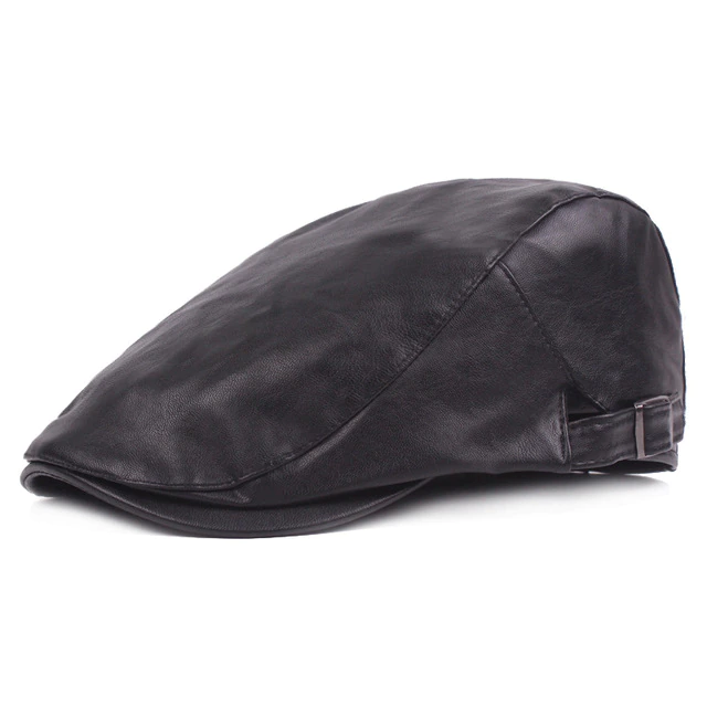 Gorra Rockin7 vintage cuero PU negra