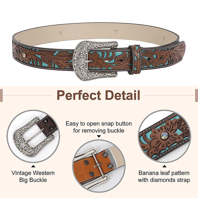 Cinturón Rockin6 Brown & Turquoise