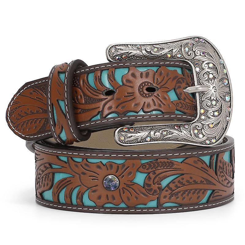 Cinturón Rockin6 Brown & Turquoise