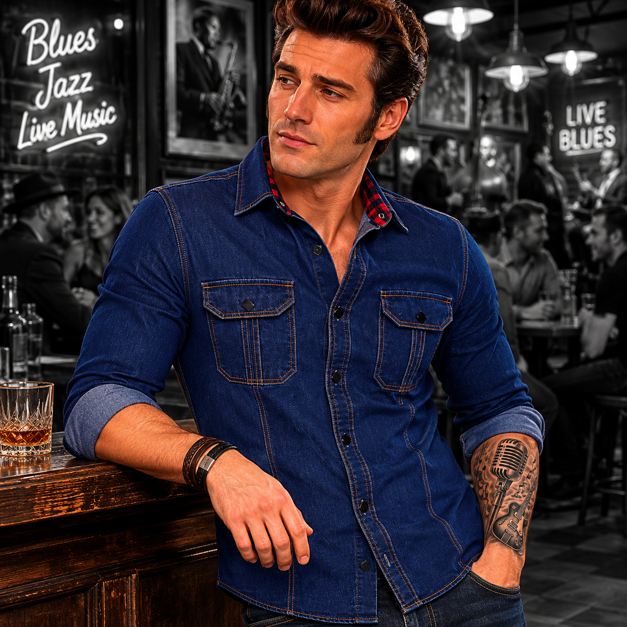 Camisa Vaquera Rockin7 'Seven Eagle'