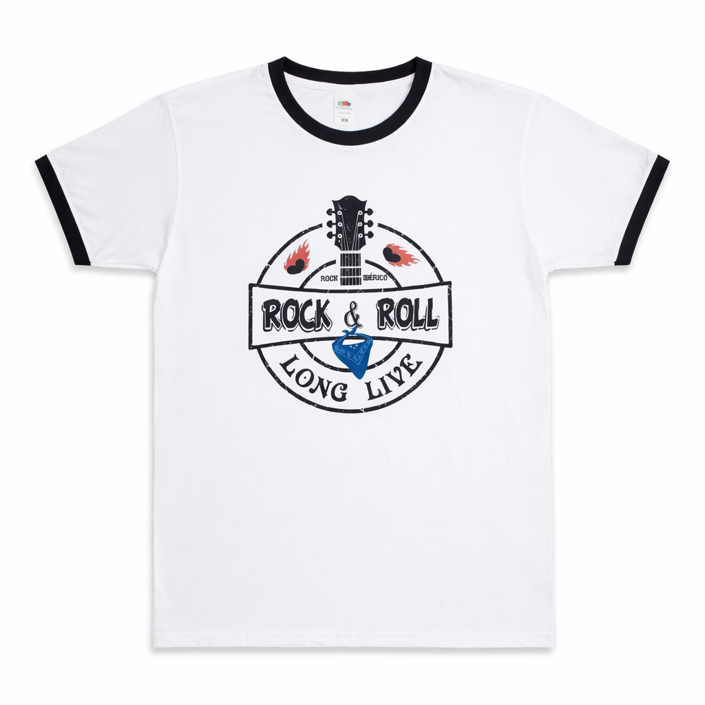 Camiseta Rockin4 ‘Rock & Roll’ Blanca