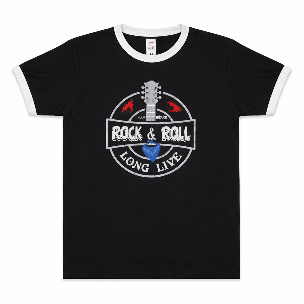 Camiseta Rockin4 ‘Rock & Roll’ Negra
