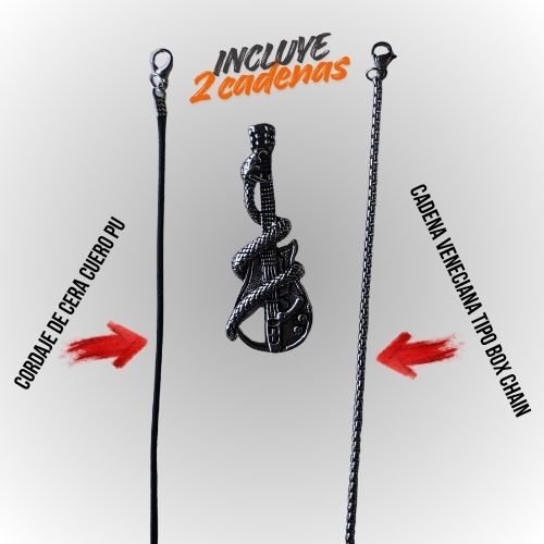 Colgante Rockin8 guitarra – serpiente