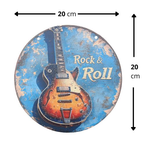 Placa decorativa Rockin5 ‘Rock & Roll’