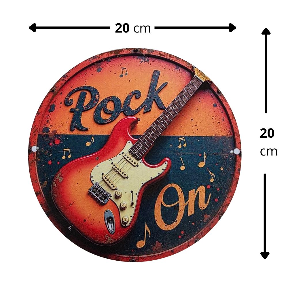 Placa decorativa Rockin7 ‘Rock On’