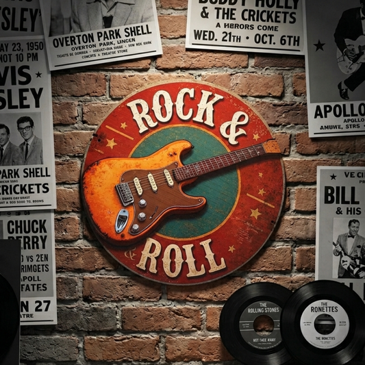 Placa decorativa Rockin9 ‘Rock & Roll’