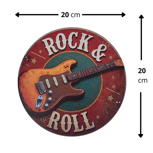 Placa decorativa Rockin9 ‘Rock & Roll’