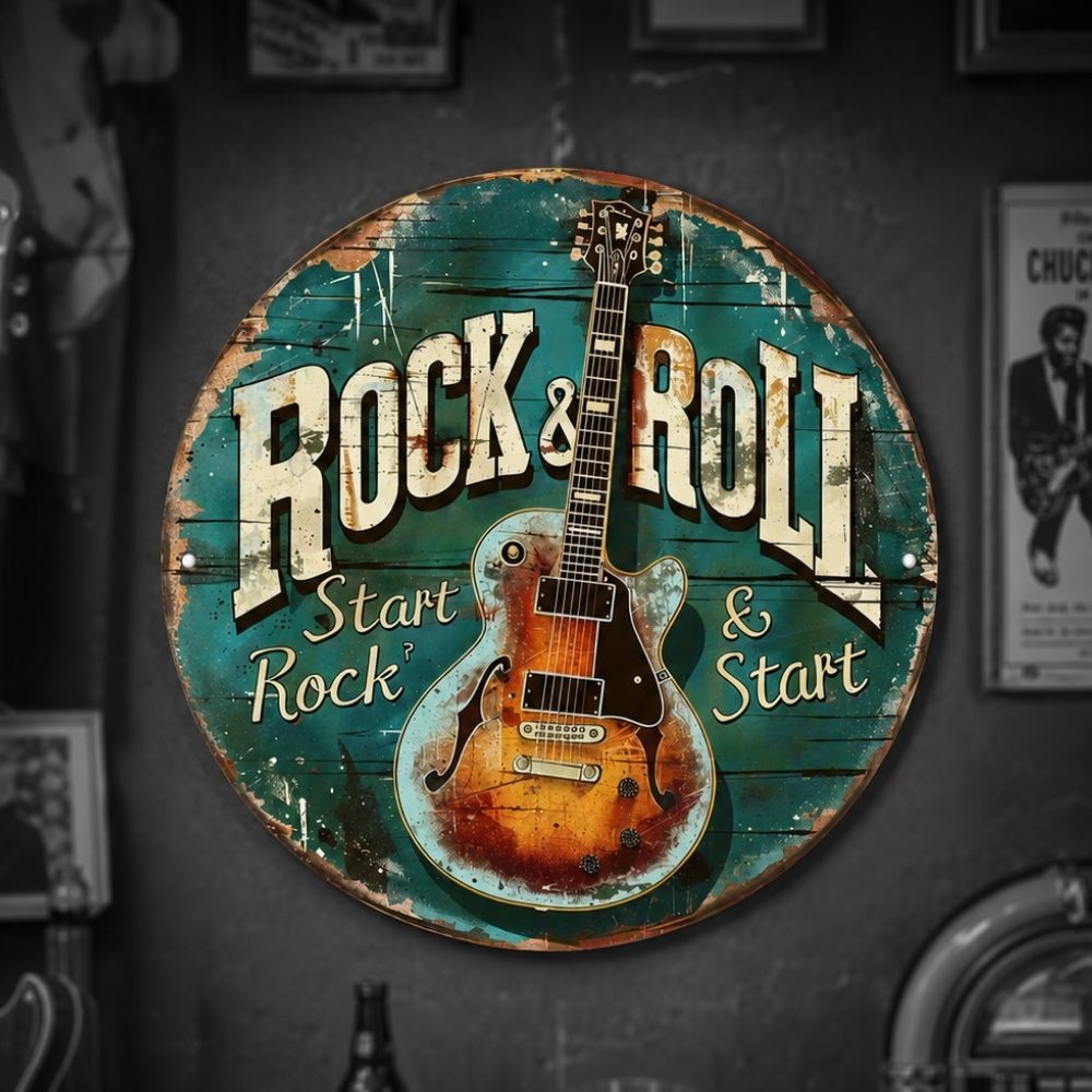 Placa decorativa Rockin12 ‘Rock & Roll’