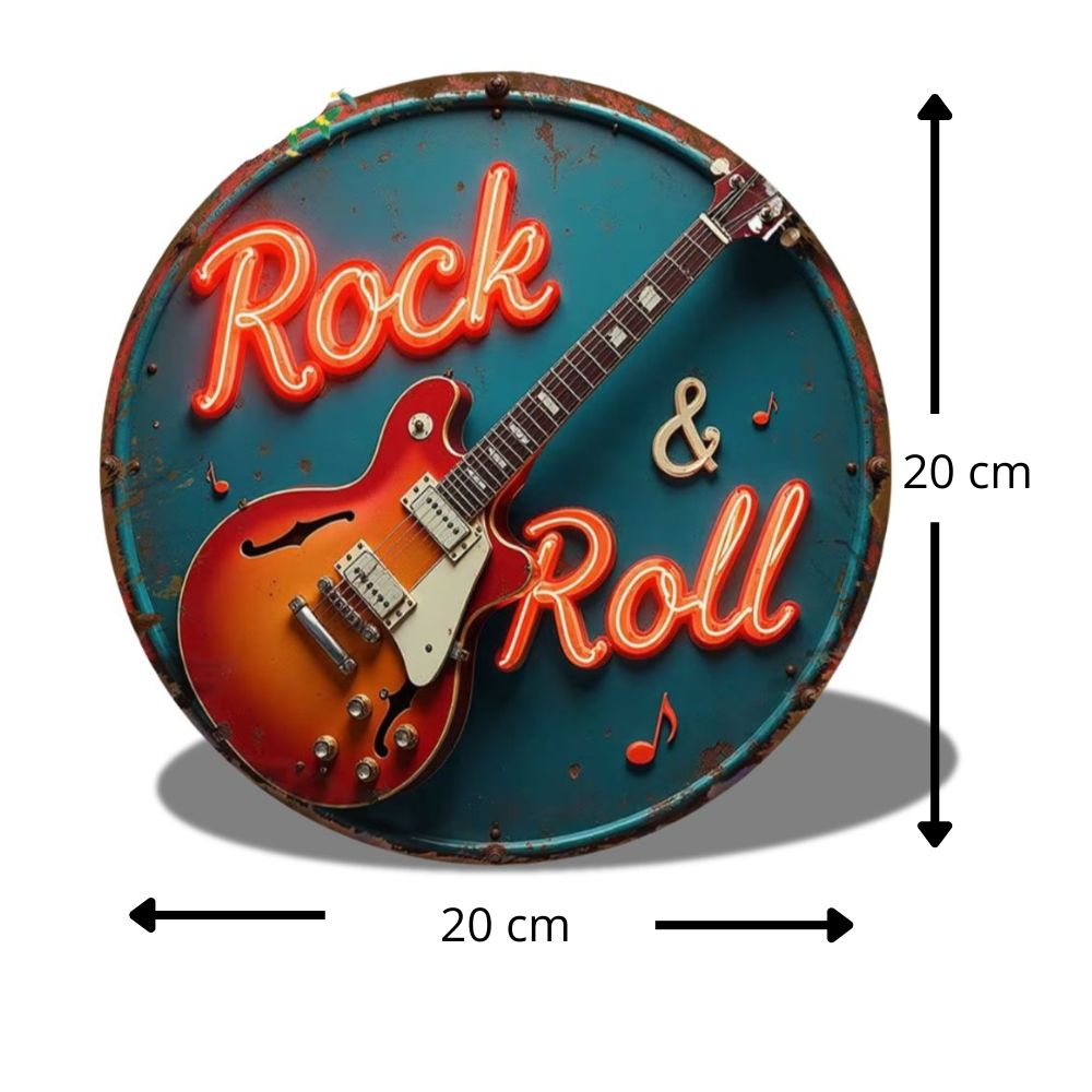 Placa decorativa Rockin13 ‘Rock & Roll’