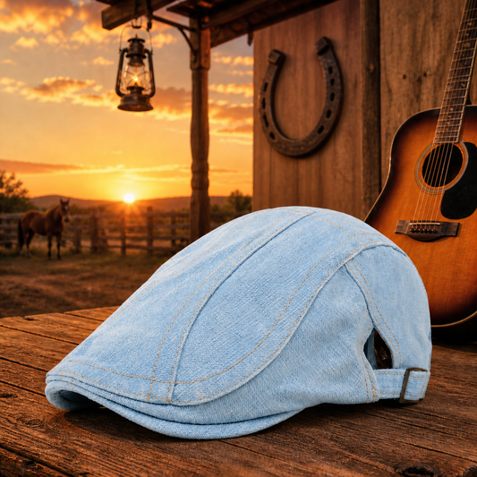 Gorra Rockin9 vintage vaquera light blue