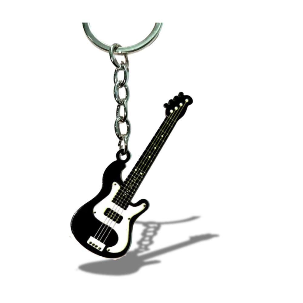 Llavero Rockin1 Bajo eléctrico Negro