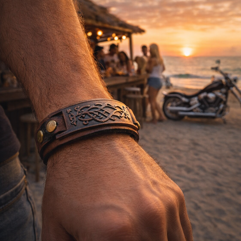 Pulsera Rockin2 brown tribal cobre