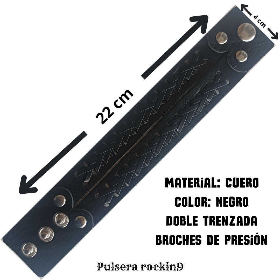 Pulsera Rockin9 doble trenzada