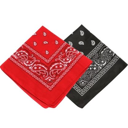 Pack 2 Pañuelos rockin1 negro-rojo